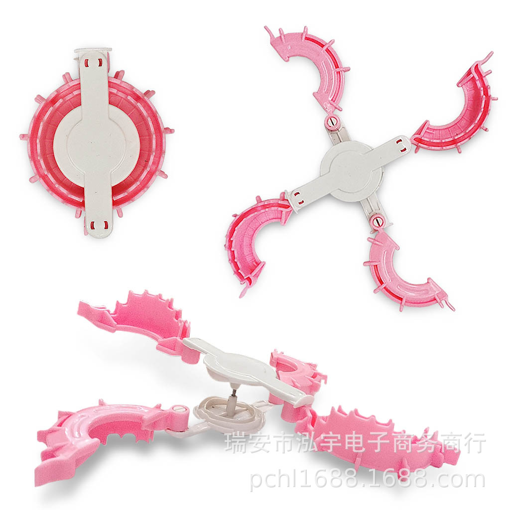 Herramienta tejida en forma de corazón pompones plástico melocotón bola fabricante tamaño 2 especificaciones máquina de tejer