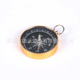 指南针 厂家直销 44*10mm铝合金钥匙扣指南针 促销礼品配件13g/个