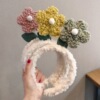 Brand plush cute headband flower-shaped for face washing, flowered, internet celebrity