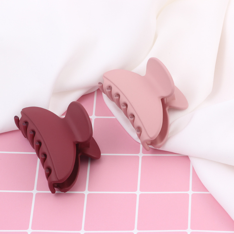 Korean-style simple all-match clip frosted bath hairpin cute hairpin ponytail clip small size 2 yuan jewelry shop stall