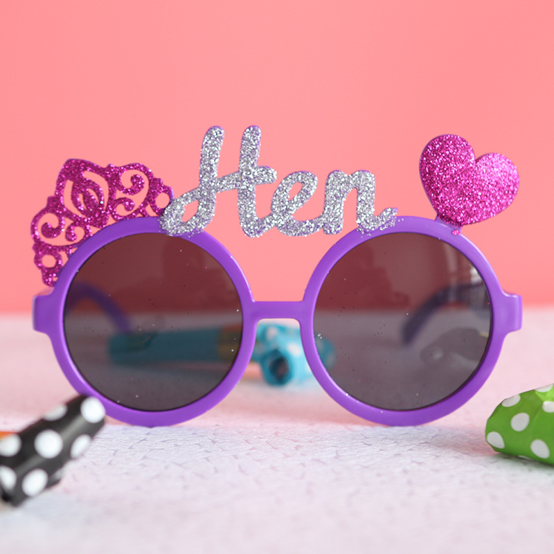 Solo partido divertido gafas marco pequeño libro rojo TikTok Net rojo mismo estilo gafas de cumpleaños fiesta gafas