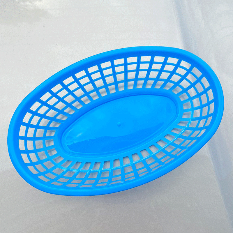 Cesta de plástico para comida rápida, diseño europeo para restaurantes