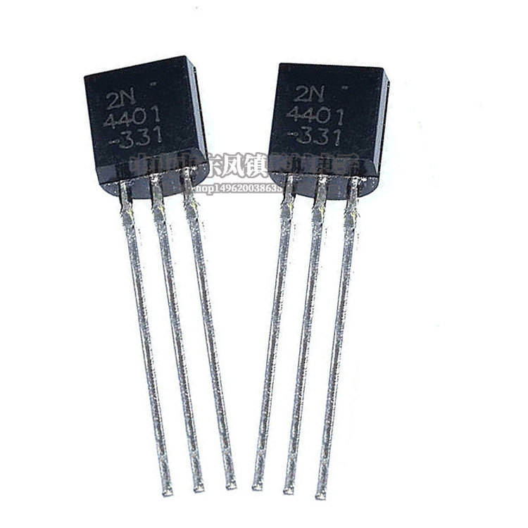 直插三极管 2N4401 0.6A/40V 全新现货 NPN小功率晶体管 TO-92