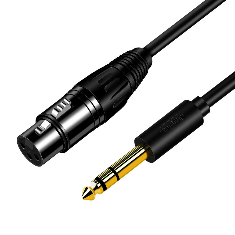 晶华 Kathlon female to 6.35 male audio cable TRS balanced Kathlon audio cable mixer microphone cable wholesale