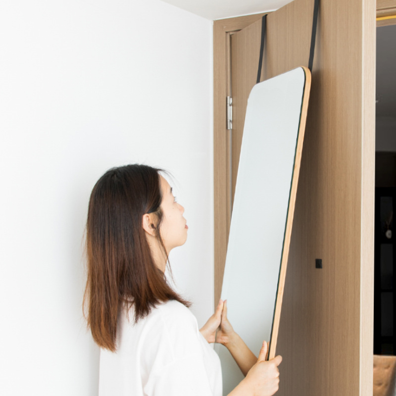 【One-time Delivery】Full-Length Mirror Behind the Door, Bedroom Wall-Hung Dressing Mirror, Wall-Mounted Full-Length Dressing Mirror for Home