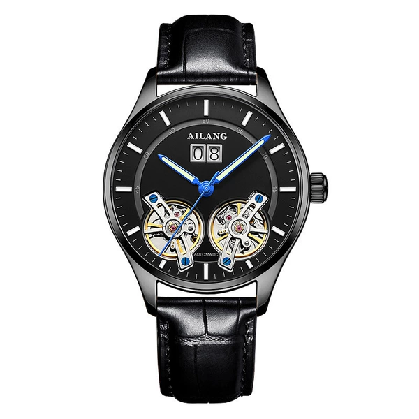 Al-8825 black shell black face black leather