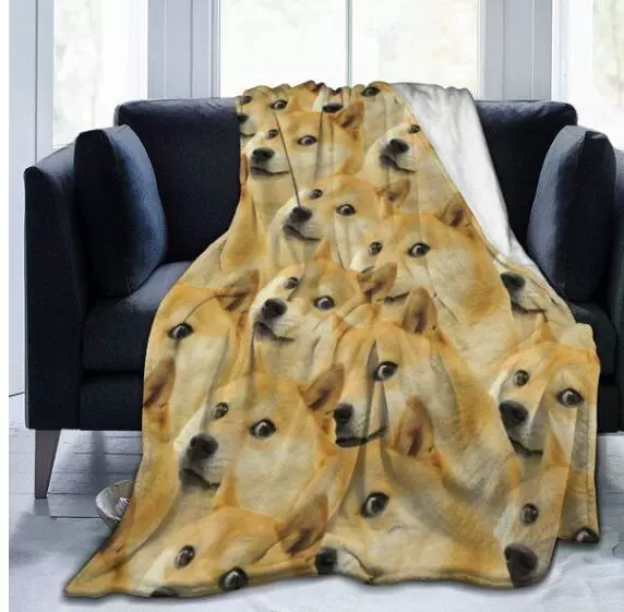 Creative keep warm duvet, digital double-sided flannel sofa