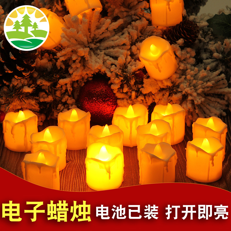 Electronic candle lamp tear LED candle lamp creative wedding…