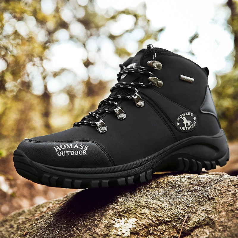 Off-road high sports shoes outside climbing, footwear for hiking, plus size