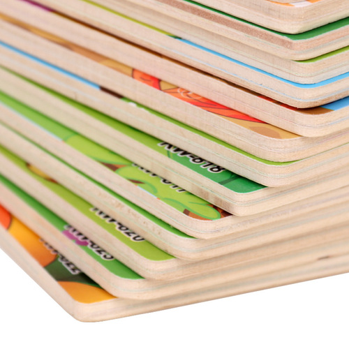 New Fun 9-Piece Jigsaw Puzzle for Foreign Trade, Children's Early Education, Brain Teaser, Animal and Traffic Theme, Hand-Eye Coordination Wooden Puzzle Toy