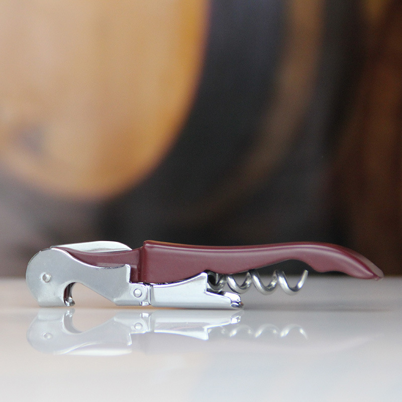 Cuchillo sacacorchos de acero inoxidable Jiuou, estilo caballito de mar, abridor de vino multifunción, colorido