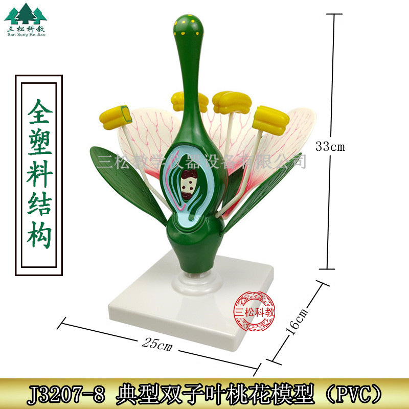 Large peach blossom model diameter 330mm typical twin leaf peach…