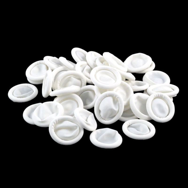 Latex Finger Cots Dust-Free Powder-Free Anti-Static Fingertips Disposable Protective Finger Cots DIY Crystal Glue Tool