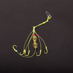 Green Line Explosion Hook, Ise Ni with Barbed Fish Hook, Spinning Rod Sea Rod Anti-Tangle Kit, Fishing Gear Set