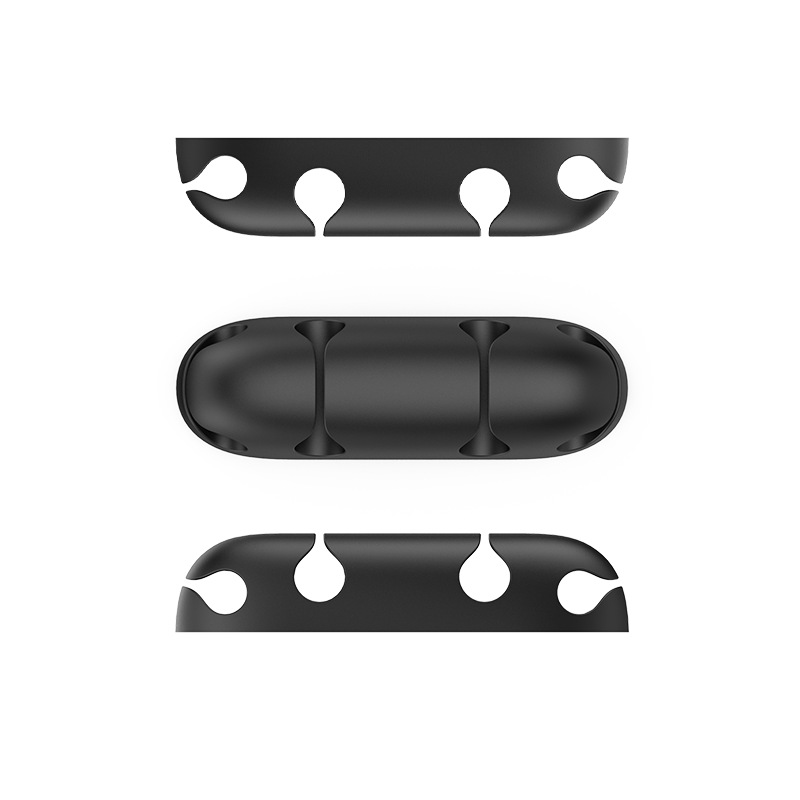 Nuevo cable de datos de escritorio organizador de cable de silicona regalo creativo de almacenamiento Winder enchufe titular clip de alambre