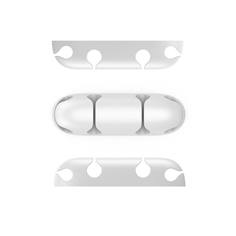 Nuevo cable de datos de escritorio organizador de cable de silicona regalo creativo de almacenamiento Winder enchufe titular clip de alambre