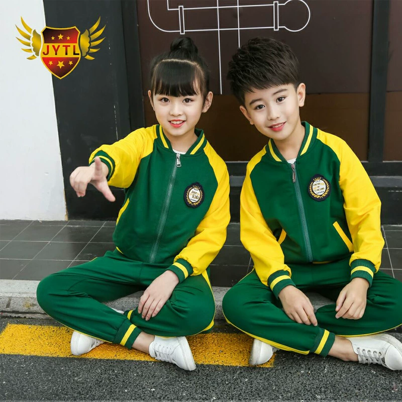 Одежда для детского сада, весенне-осенний костюм для учеников начальной школы, школьная форма в британском стиле для колледжа, двухкомпонентная детская классная одежда, прямые продажи с фабрики