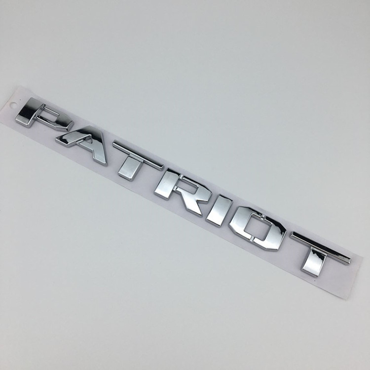 (2개) 지프 JEEP 로고 무료 승객 PATRIOT 자동차 스티커 무료 빛 수정 단어 로고 자동차 스티커에 적합