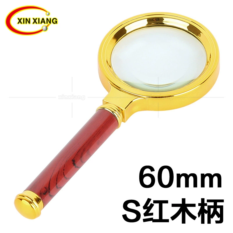 Ручная стеклянная линза Tuhao Golden высокой четкости Родители Старшие Читают Газету Чтение Пресбиопия 10-кратная Лупа