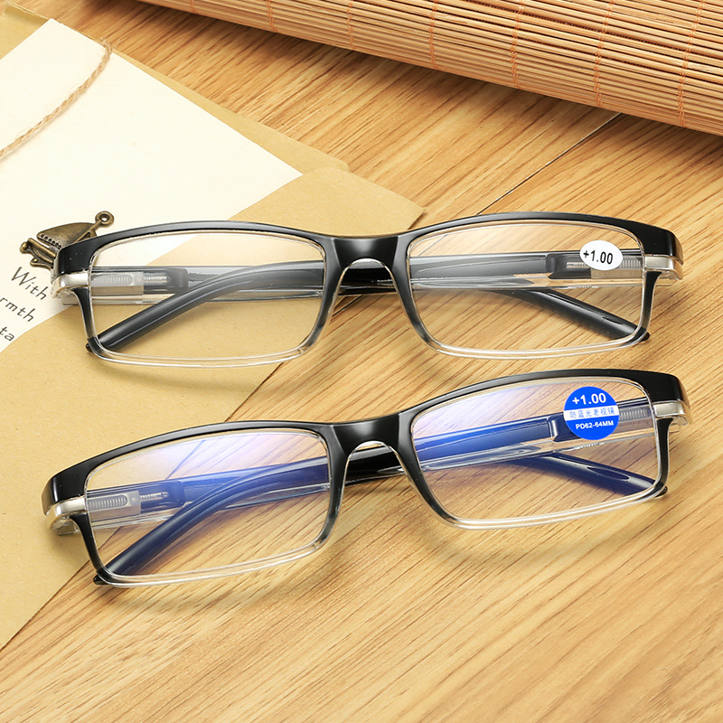 Wholesale men's new anti-blue light presbyopic glasses spring leg stall presbyopic glasses anti-blue light presbyopic glasses