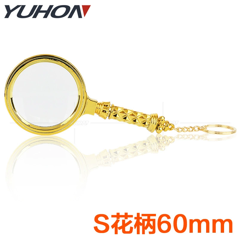 Фабрика в наличии оптом Изысканная Золотая медная кромка Цветочная ручка 10 раз старое чтение ручная Лупа горячая распродажа