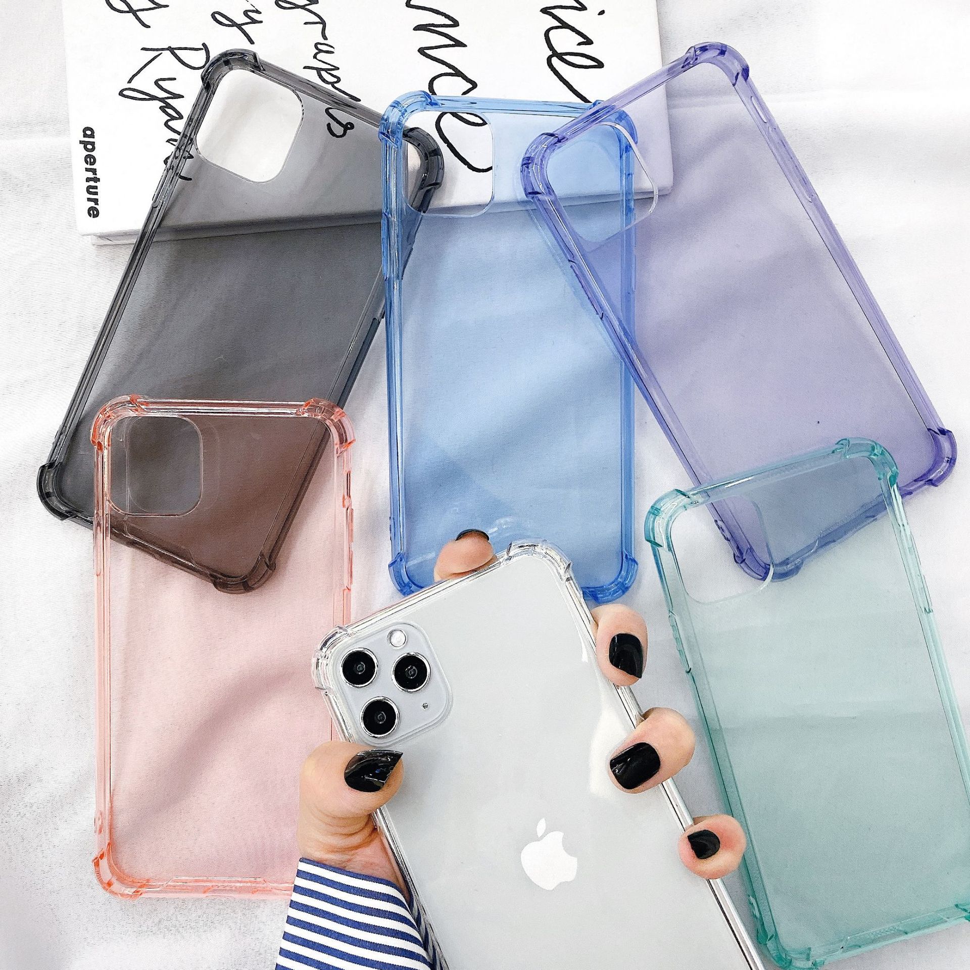 Producto Popular de Comercio Exterior XS, Funda Transparente de TPU para iPhone 17 Pro Max, Protección Anticaídas en las Cuatro Esquinas, Funda Protectora para 16 y 15p