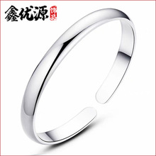 贵妃手镯镀银手环  浑身镯子 光面镯子 厂家直批镜面开口亮面手镯