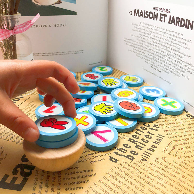 Wooden universal digital constructor for early age