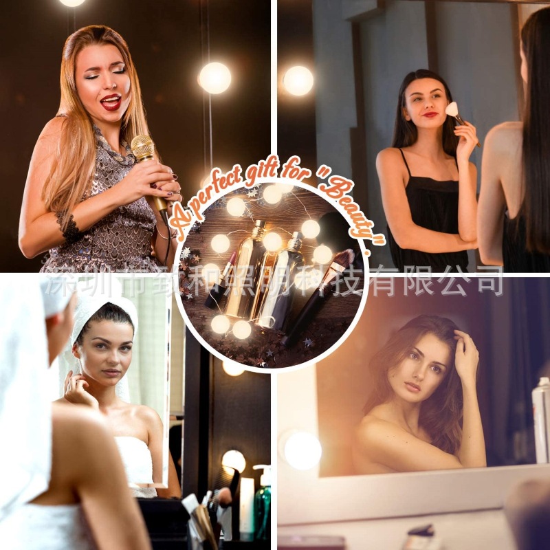 Make -up mirror Light Hollywood front light LED makeup light bulb…