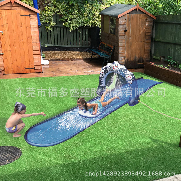 Manufacturer Wholesale New Pvc Inflatable Water Slide, Water Spray Slide, Outdoor Games and Water Entertainment Products