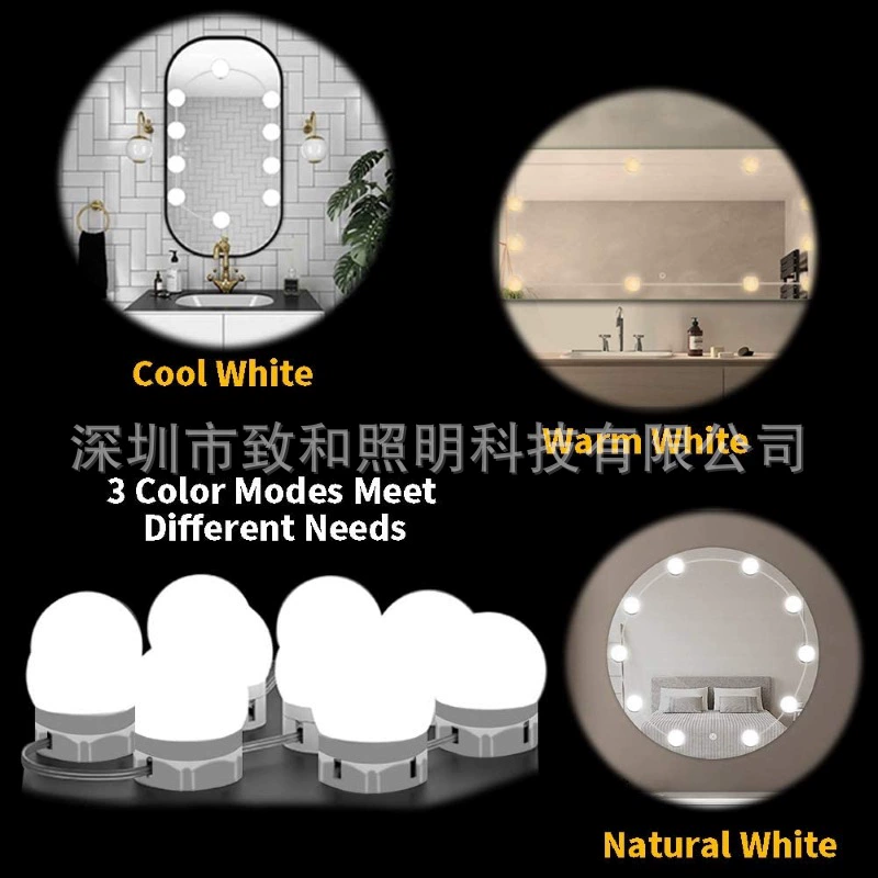 LED передние фары для зеркала, зеркало, подсветка, интерьерная подсветка