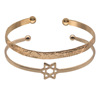 Accessory, metal set, golden bracelet, European style