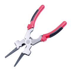8-inch Electric Welding Auxiliary Pliers for Welders: Welding Protection Pliers, Gas Welding Safety Long-Nose Gripping Pliers, Multifunctional Design for Hammering and Cutting