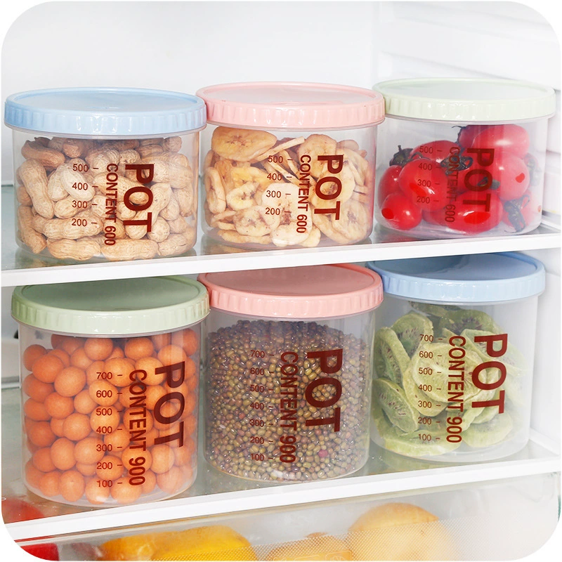 Кухня за пределами границ miscellaneous зерно snack хранение коробка запечатывания можно наложить с прозрачной пластиковой сушкой с крышкой для хранения