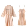 Long-sleeved bridesmaid champagne-skirt