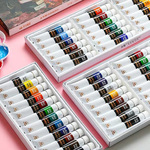 青竹水粉丙烯水彩颜料套装儿童美术画画防水纺织手绘颜料墙绘批发