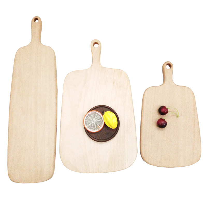 Tablero de cortar de haya japonés Tablero de cortar de madera maciza para hornear de cocina Tablero de cortar de madera maciza Tablero de cortar de madera