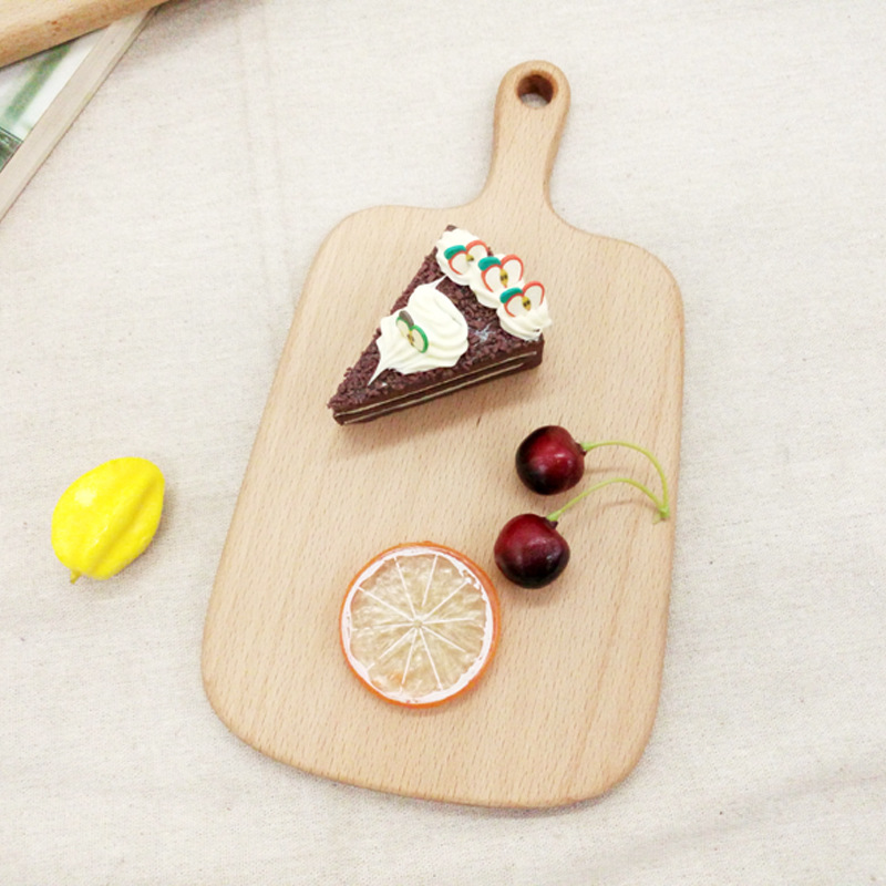 Tablero de cortar de haya japonés Tablero de cortar de madera maciza para hornear de cocina Tablero de cortar de madera maciza Tablero de cortar de madera