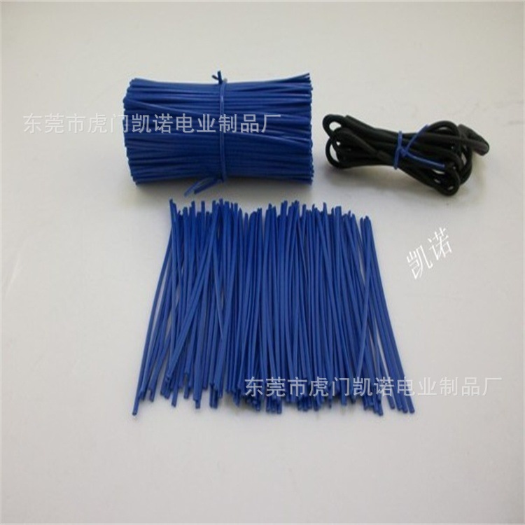 厂家直销蓝色椭圆铁芯扎线 环保蓝色包胶铁丝扎带 扎线带