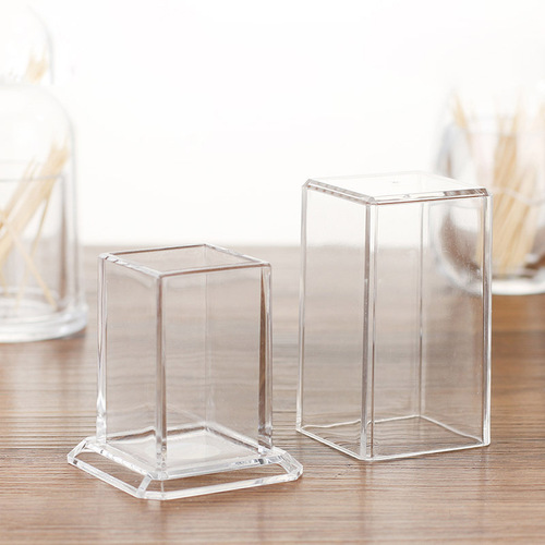 Toothpick tube toothpick box square oval thickened and fall-resistant creative toothpick box restaurant and hotel toothpick box