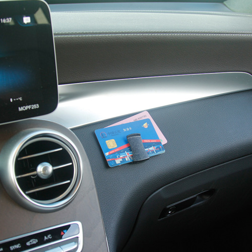 PC material car multi-purpose adhesive card holder car ticket fixing clip 2 pieces load capacity 250g