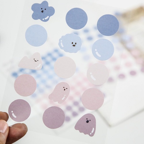 Mr. Paper Flat Sticker A Bite of Summer Salt Fun Card Fixed Photo Wall Decoration Sticker Gu Card Sticker