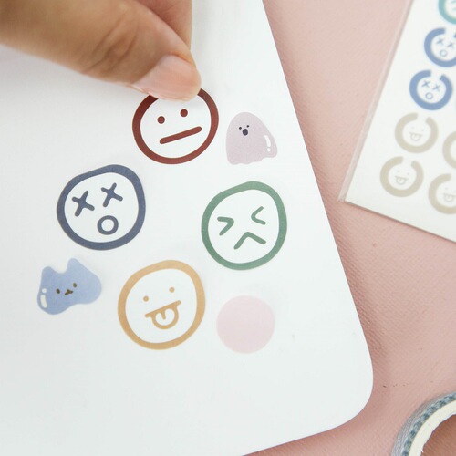 Mr. Paper Flat Sticker A Bite of Summer Salt Fun Card Fixed Photo Wall Decoration Sticker Gu Card Sticker
