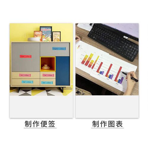 Decorative colored masking paper for car paint, automotive spray paint masking, painting labels, tear-off medium adhesive masking tape, wholesale