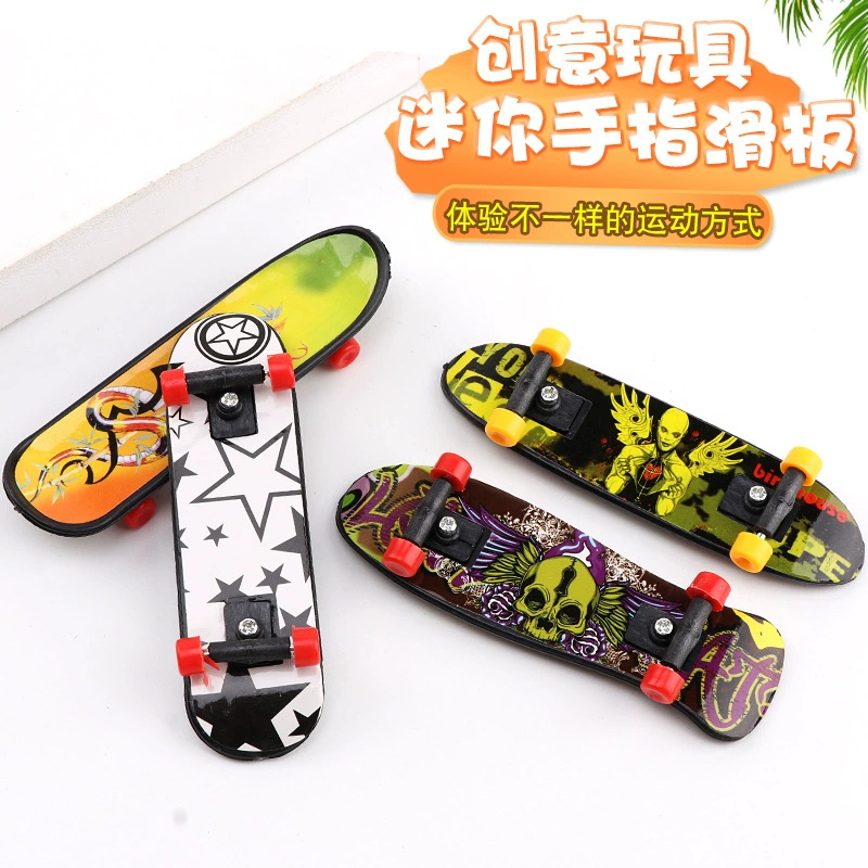 Мини-пластиковый finger skateboard 10×3×1.5 см, случайный цвет, игрушка для снятия стресса