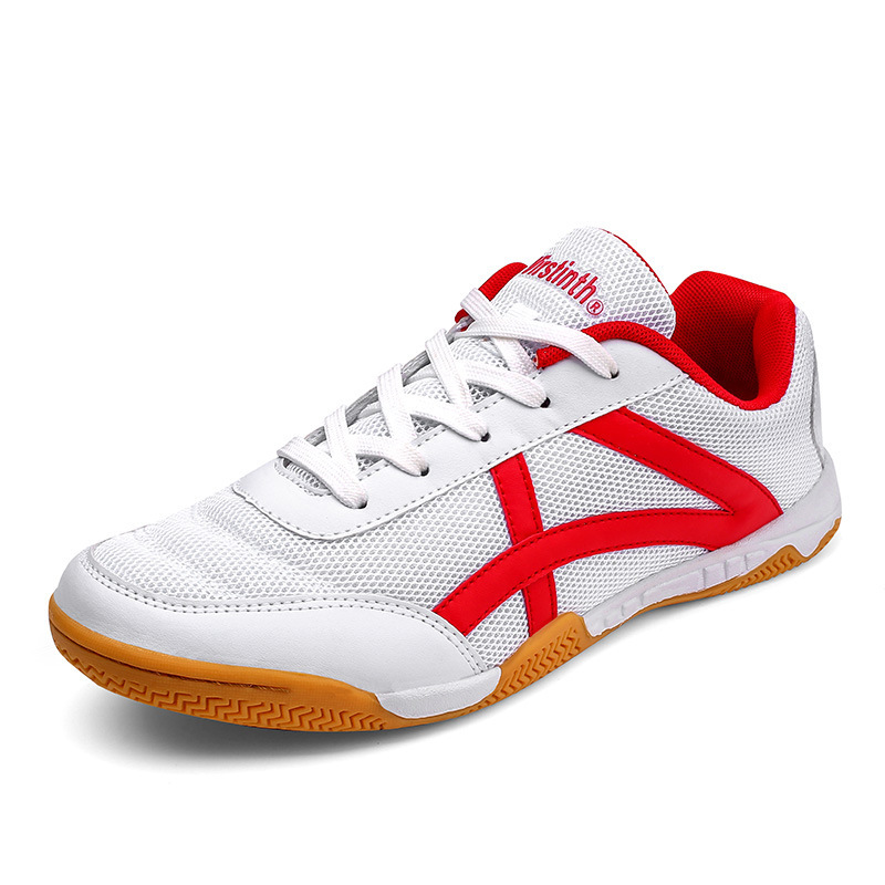 Daifa New Professional Table Tennis Shoes Men's and Women's Children's Beef Sole Soft Sole Table Tennis Shoes White Shoes Training Sports Shoes