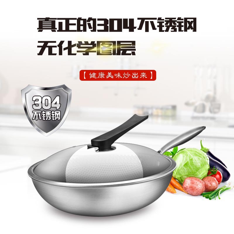 Shuxin 304 스테인레스 스틸 스틱 워크 독일 흄이 덜 코팅되지 않은 플랫 바닥 유도 쿠커 가스 쿠커