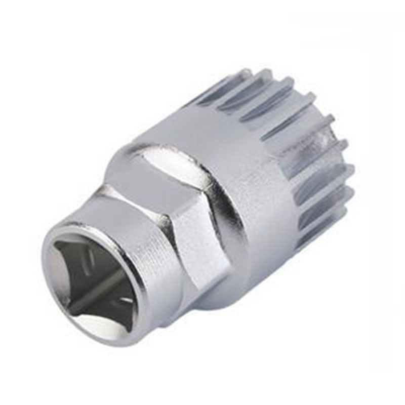 Kit de herramientas para reparación de bicicletas de montaña, incluye extractor de volante, trampa de cadena y desmontador de eje central.