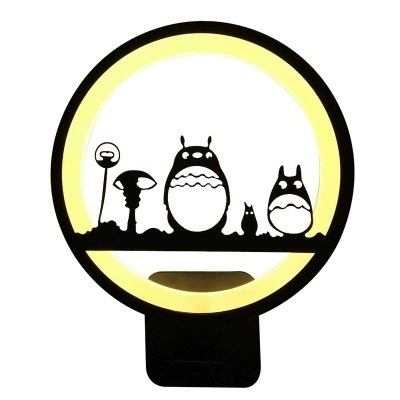 Круглая светодиодная настенная лампа-светильник, скандинавский современный фонарь, несколько диаметров 220–310 мм, теплый/нейтральный/белый/трехцветный