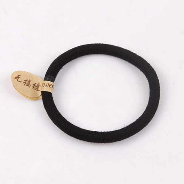 Over 100 free shipping hair band hair accessories black seamless hair band boutique rubber band South Korea hair rope 2 yuan shop